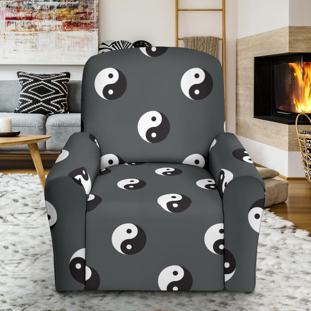 Yin Yang Print Design LKS303 Recliner Slipcover with Pocket