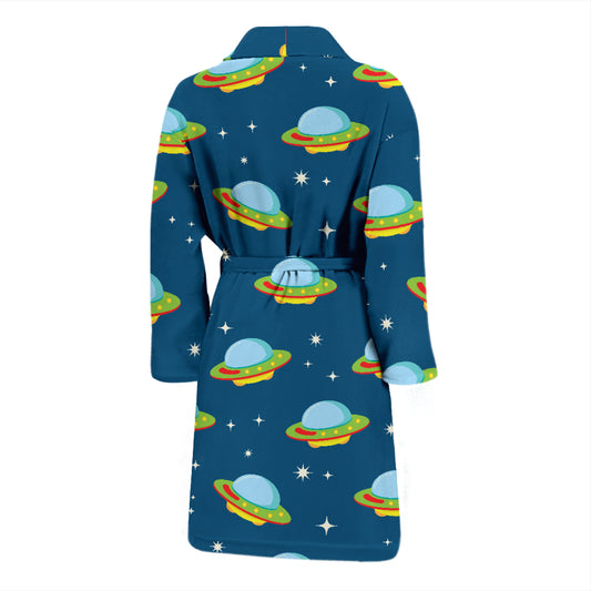 UFO Print Design LKS305 Men Bathrobe