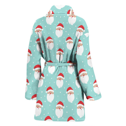 Santa Print Design LKS308 Women Bathrobe
