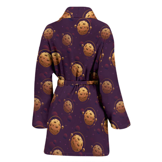 Cookie Pattern Print Design 03 Women Bathrobe