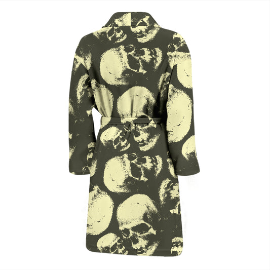 Skull Print Design LKS302 Men Bathrobe