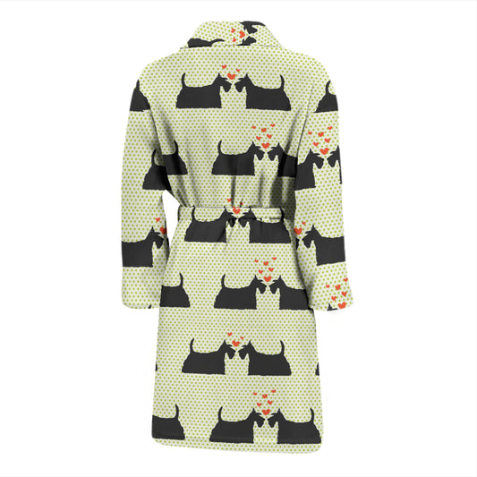 Scottish Terriers Print Design LKS304 Men Bathrobe