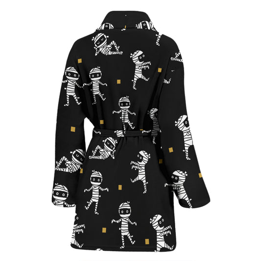 Mummy Cute Print Design LKS301 Women Bathrobe