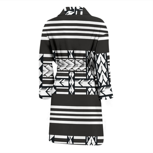 Samoan Tattoo Print Design LKS304 Men Bathrobe