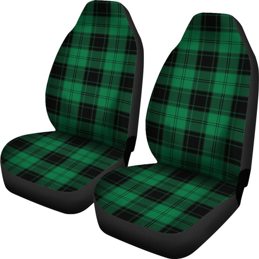 Tartan Green Print Design LKS302 Car Seat Covers
