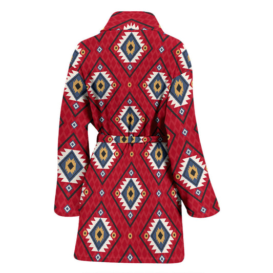 Aztec Pattern Print Design 10 Women Bathrobe