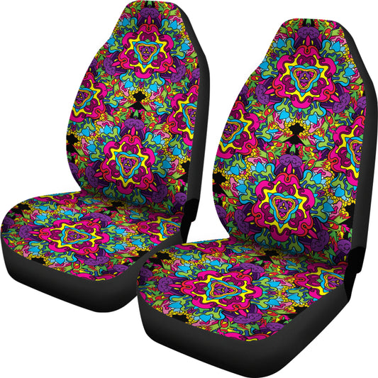 Trippy Print Design LKS303 Car Seat Covers
