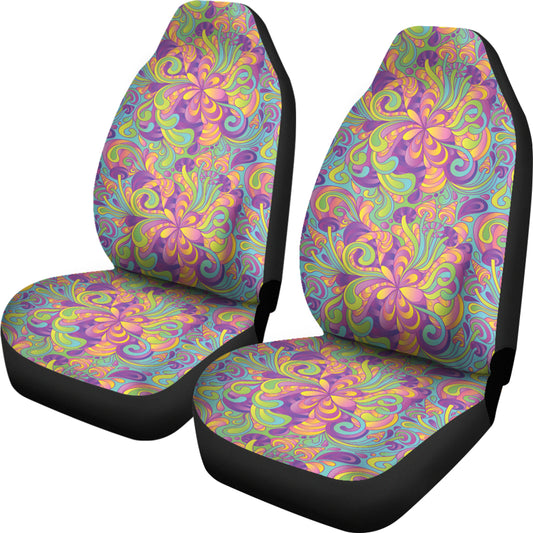 Trippy Print Design LKS306 Car Seat Covers