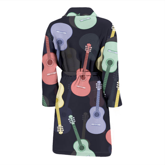 Acoustic Guitar Print Design LKS401 Men Bathrobe