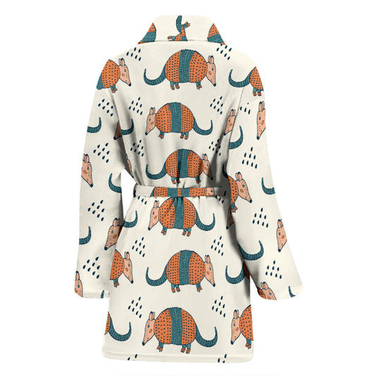 Armadillo Pattern Print Design 01 Women Bathrobe