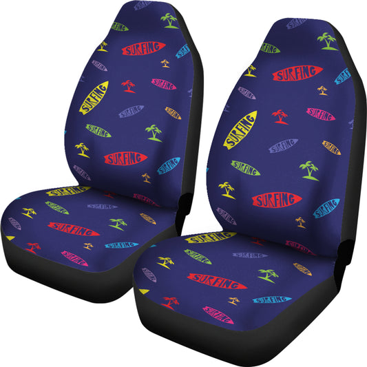 Surfboard Print Design LKS305 Car Seat Covers