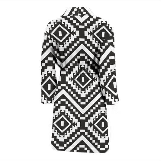 Tribal Pattern Print Design LKS303 Men Bathrobe