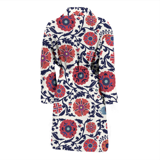 Suzani Print Design LKS304 Men Bathrobe