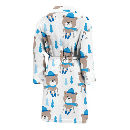 Ski Print Design LKS306 Men Bathrobe