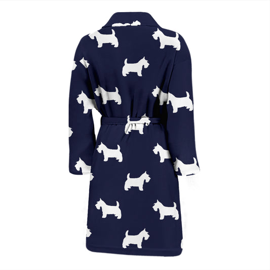 Scottish Terriers Print Design LKS3019 Men Bathrobe