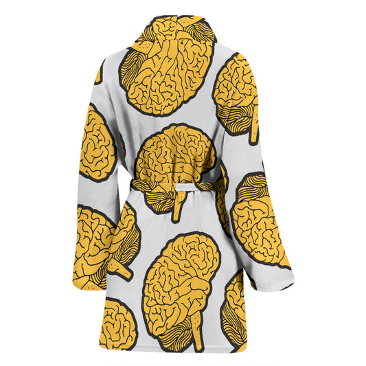 Psychology Pattern Print Design A01 Women Bathrobe