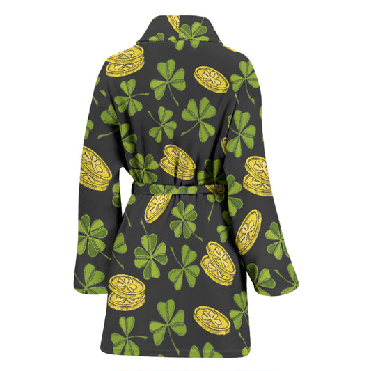 St Patricks Day Print Design LKS305 Women Bathrobe