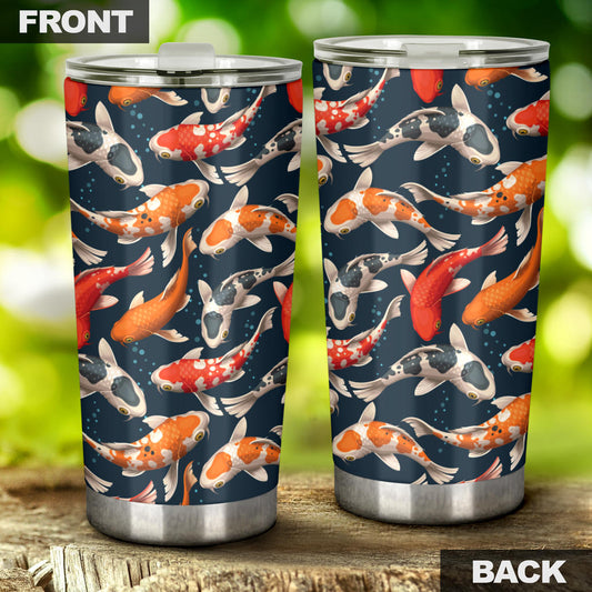 Koi Carp Cute Design Themed Print Tumbler