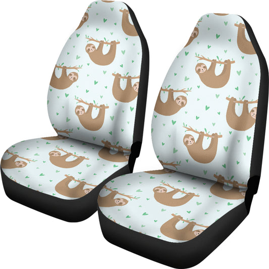 Sloth Print Design LKS308 Car Seat Covers