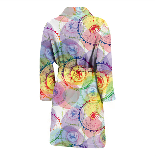 Third Eye Print Design LKS303 Men Bathrobe