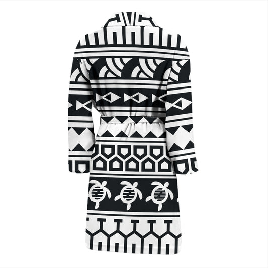 Samoan Pattern Print Design LKS303 Men Bathrobe