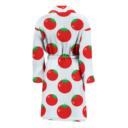 Tomato Print Design LKS307 Men Bathrobe