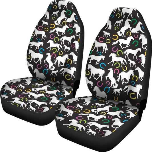 Horse Hoof Colorful Print Design LKS301 Car Seat Covers