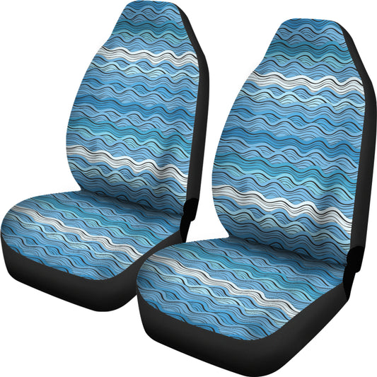 Wave Print Design LKS301 Car Seat Covers