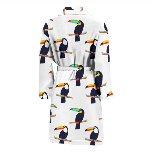Toucan Print Design LKS305 Men Bathrobe