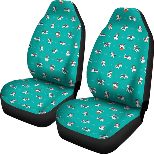 Siberian Huskies Print Design LKS303 Car Seat Covers