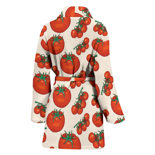 Tomato Print Design LKS302 Women Bathrobe