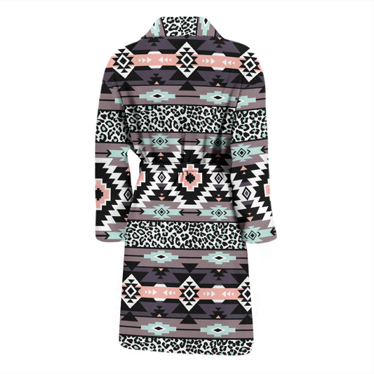 Safari Pattern Print Design LKS302 Men Bathrobe
