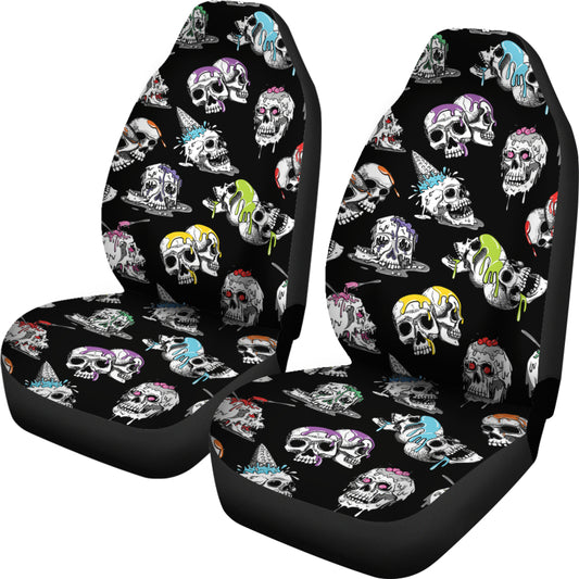 Skull Print Design LKS3013 Car Seat Covers