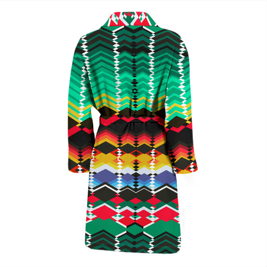 Serape Print Design LKS307 Men Bathrobe