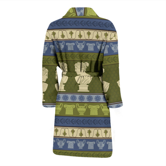 Ancient Greek Statue Print Design LKS301 Men Bathrobe