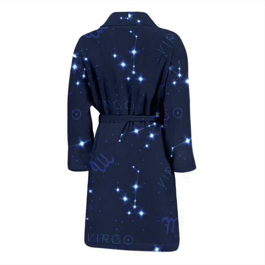 Virgo Print Design LKS303 Men Bathrobe