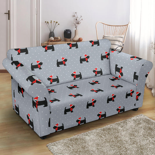Scottish Terriers Print Design LKS301 Loveseat Couch Slipcover