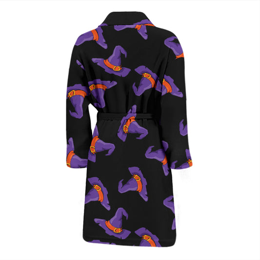 Witch Hat Print Design LKS304 Men Bathrobe