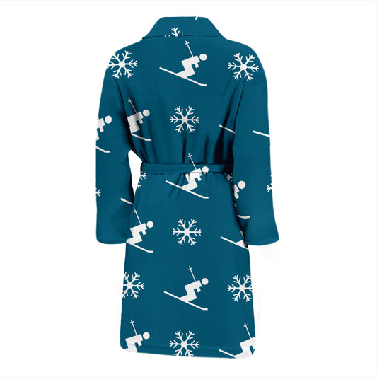 Ski Print Design LKS301 Men Bathrobe
