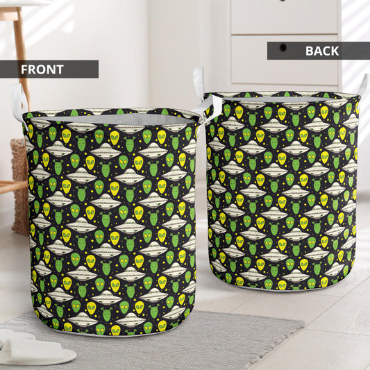Alien UFO Pattern Laundry Basket
