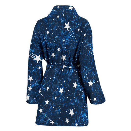 Cosmic Pattern Print Design 05 Women Bathrobe