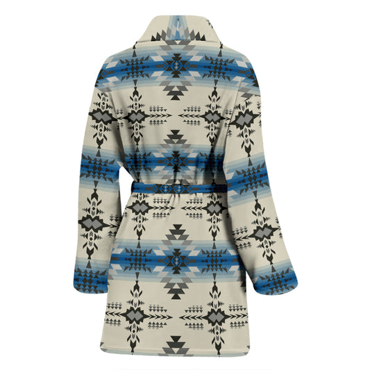 Southwest Pattern Print Design LKS304 Women Bathrobe
