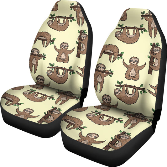 Sloth Print Design LKS3010 Car Seat Covers