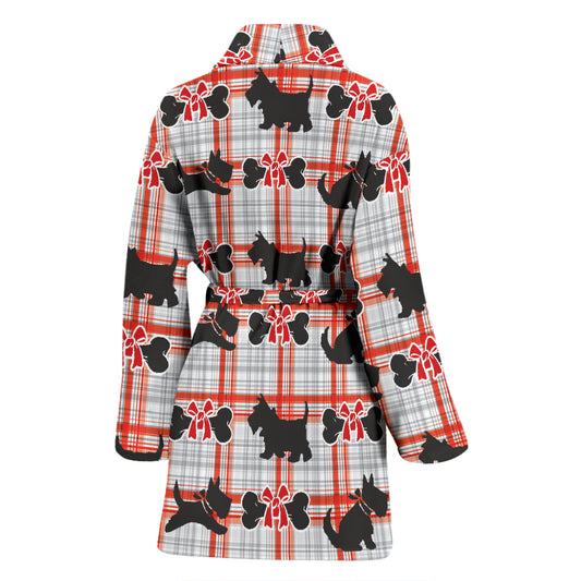 Scottish Terriers Print Design LKS3014 Women Bathrobe