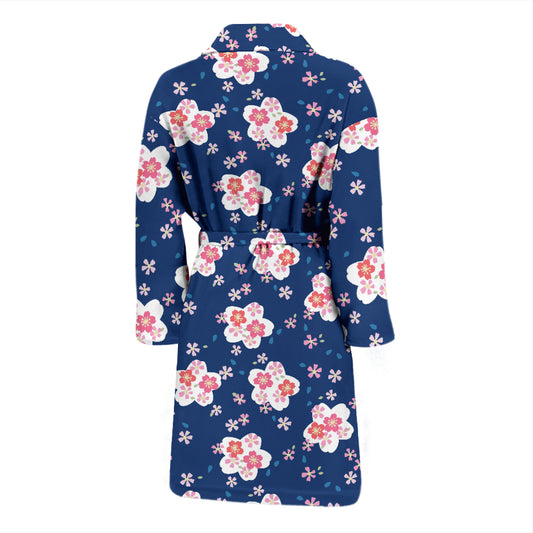 Sakura Print Design LKS306 Men Bathrobe