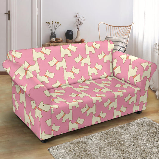 Scottish Terriers Print Design LKS306 Loveseat Couch Slipcover