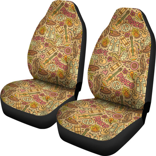 Hippie Print Design LKS305 Car Seat Covers