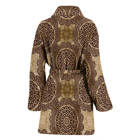 Ancient Greek Symbol Print Design LKS309 Women Bathrobe