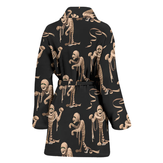 Mummy Print Design LKS302 Women Bathrobe