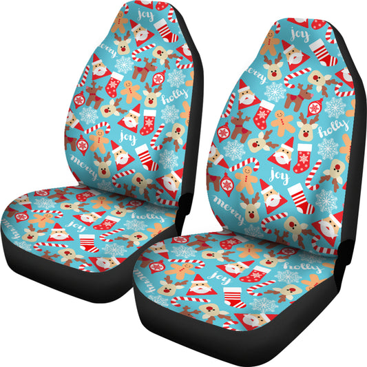 Santa Christmas Themed Print Design LKS306 Car Seat Covers